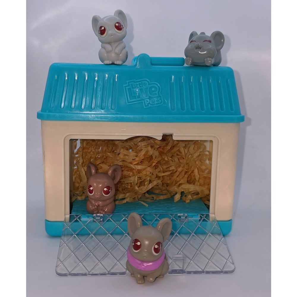 Little Live Pets Surprise Mouse House Mini Figures Blue Good Incomplete As Is